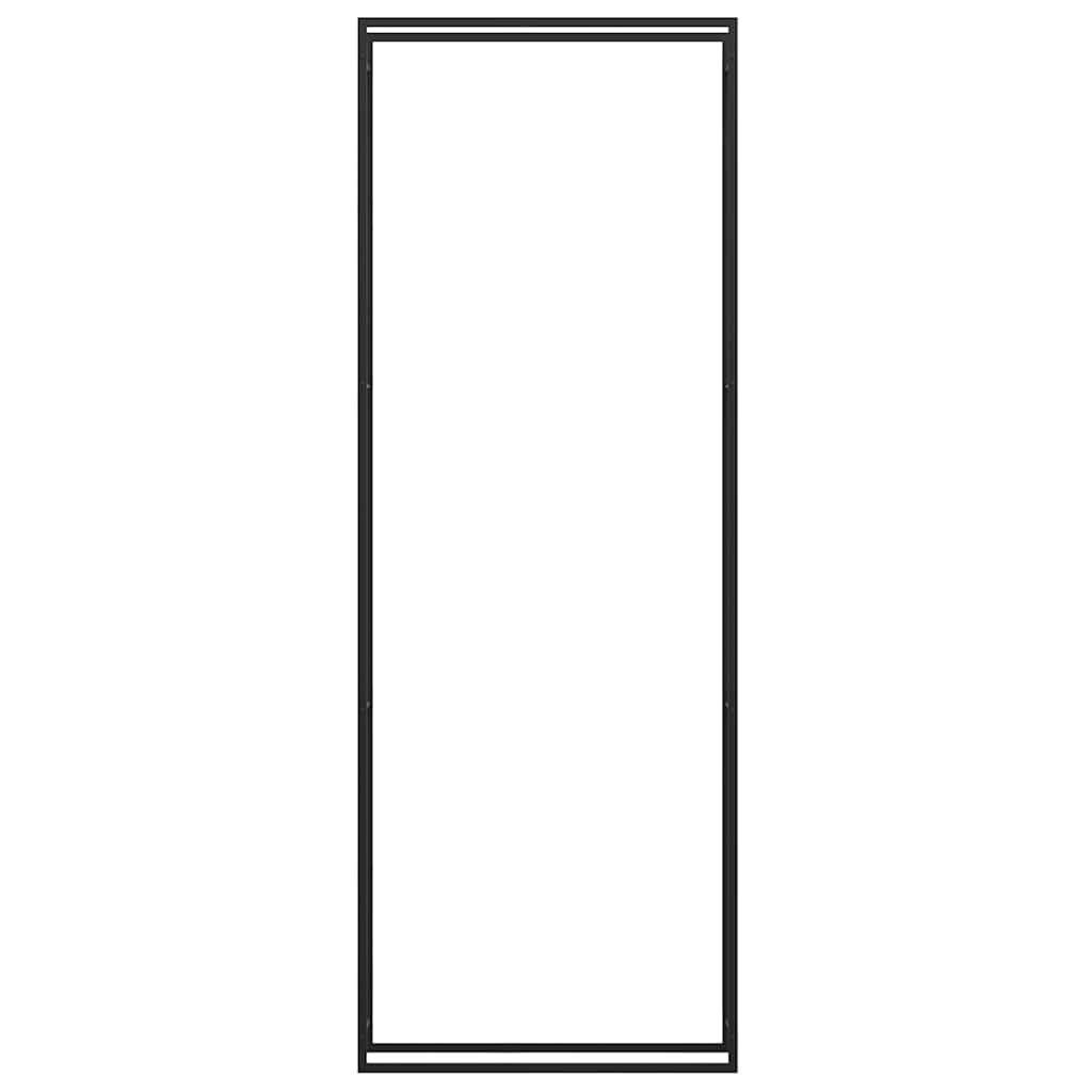 Stalak za drva za ogrjev mat crni 110x28x312 cm čelični