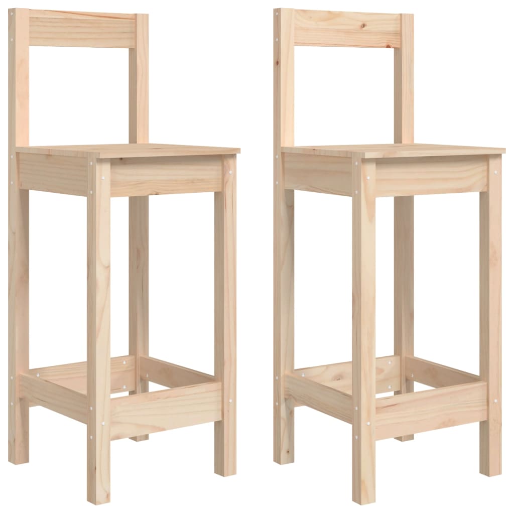 Barske stolice 2 kom 40 x 41,5 x 112 cm od masivne borovine