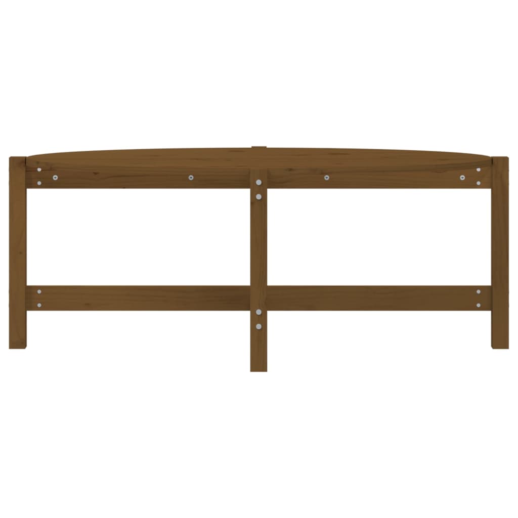 Stolić za kavu boja meda 118 x 63 x 45 cm od masivne borovine