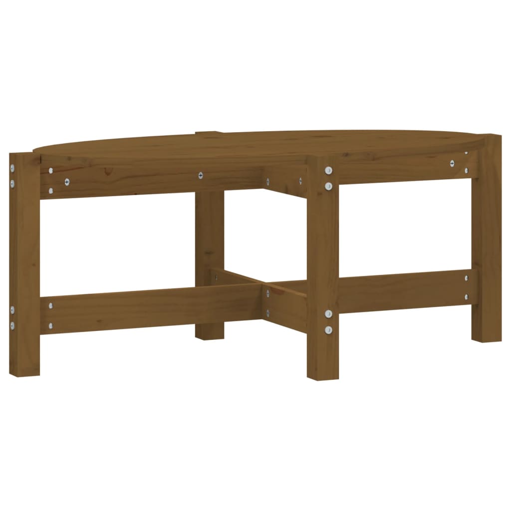Stolić za kavu boja meda 87 x 48 x 35 cm od masivne borovine