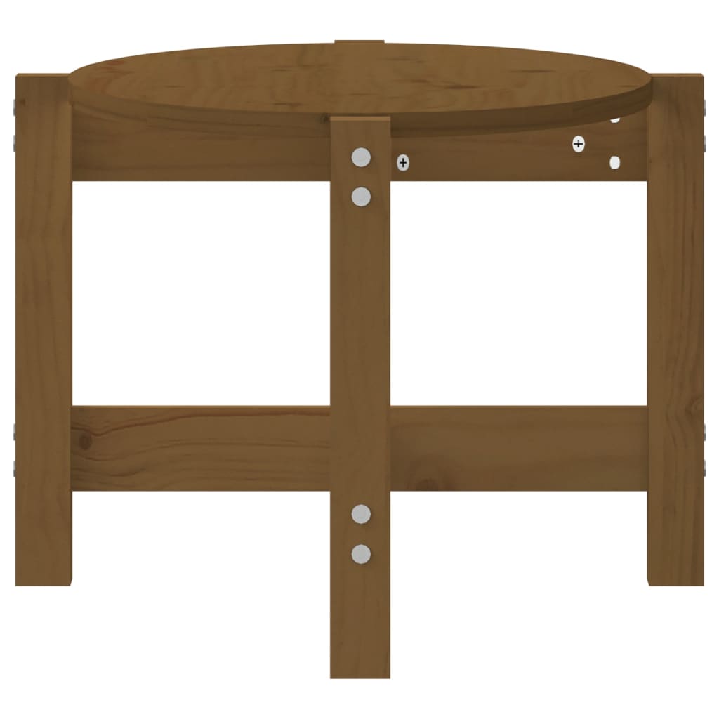 Stolić za kavu boja meda 87 x 48 x 35 cm od masivne borovine