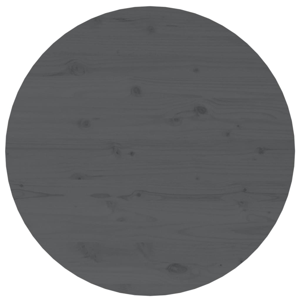 Stolić za kavu sivi Ø 55x45 cm od masivne borovine