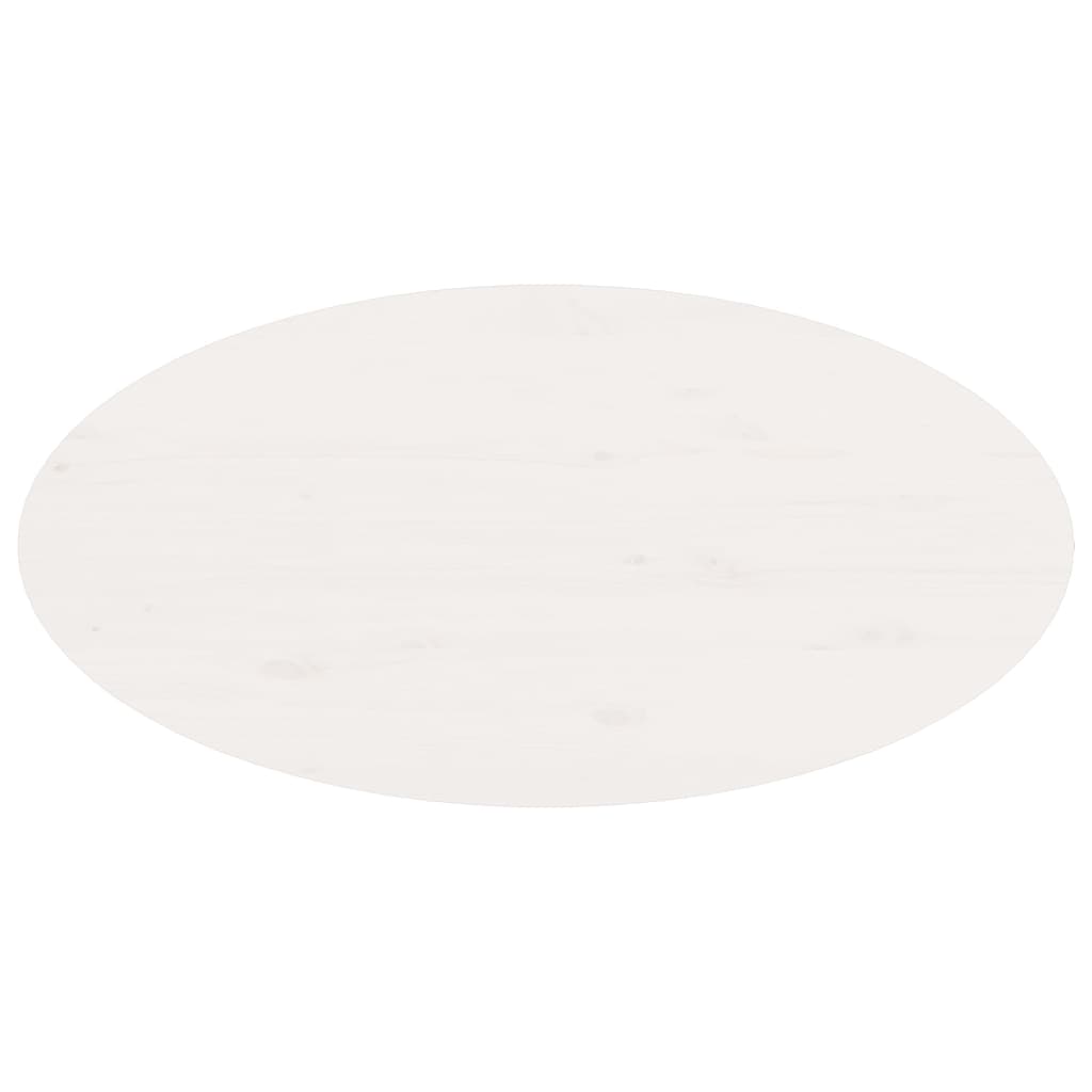 Stolić za kavu bijeli 80 x 40 x 35 cm od masivne borovine