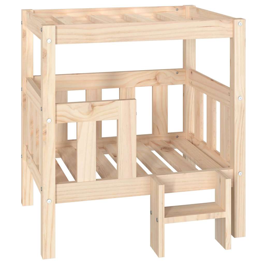Krevet za pse 65,5x50,5x70 cm od masivne borovine