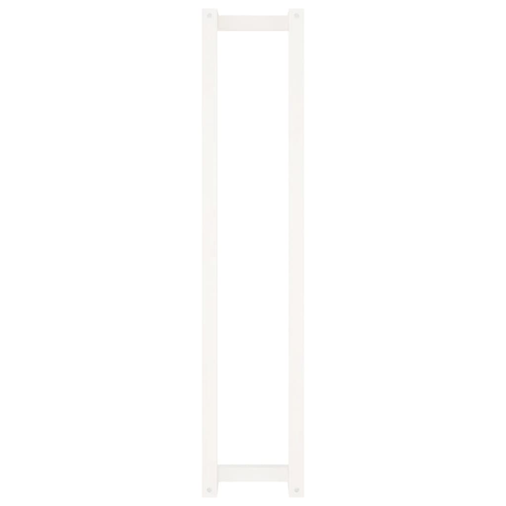 Stalak za ručnike bijeli 23x18x110 cm od masivne borovine