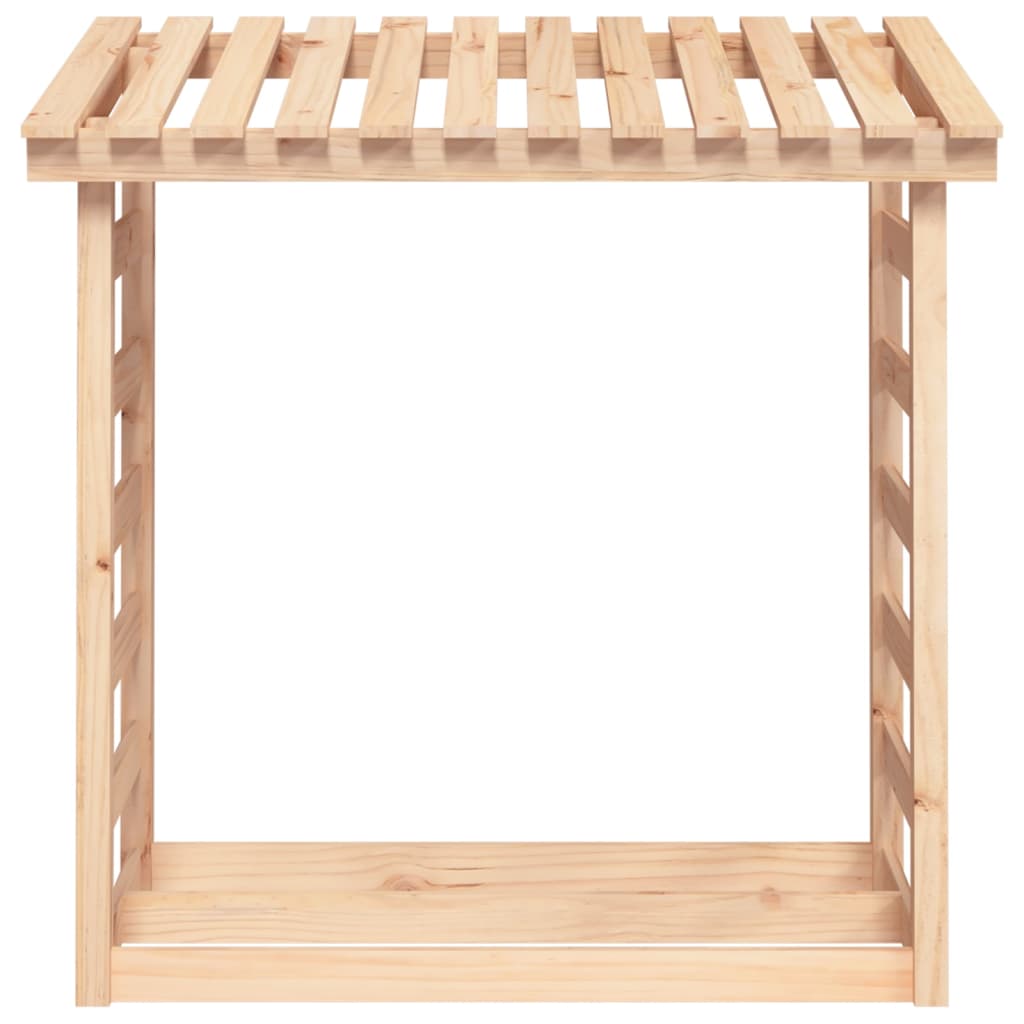 Stalak za drva za ogrjev 108x64,5x110 cm od masivne borovine