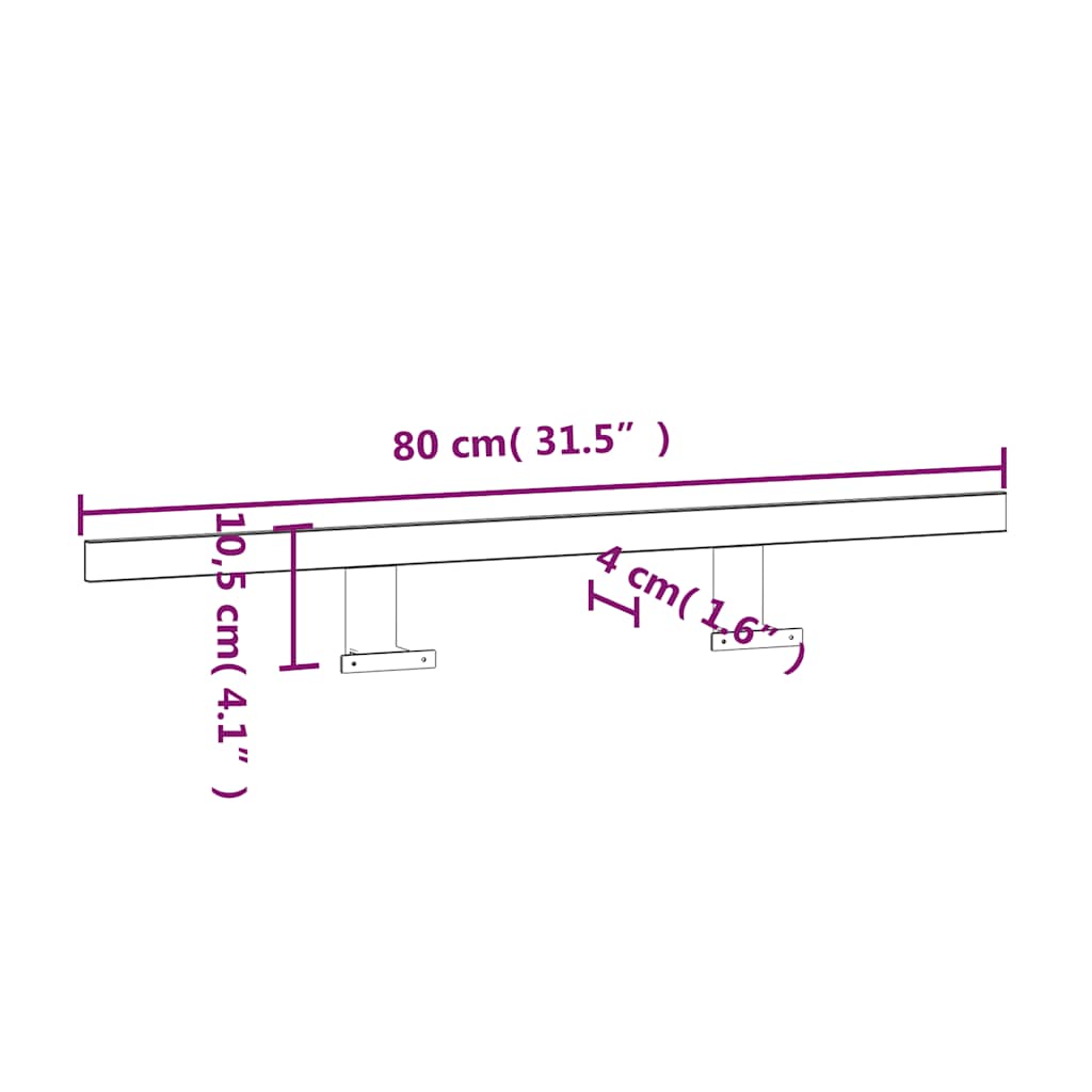 LED svjetiljka za ogledalo 13 W topla bijela 80 cm 3000 K