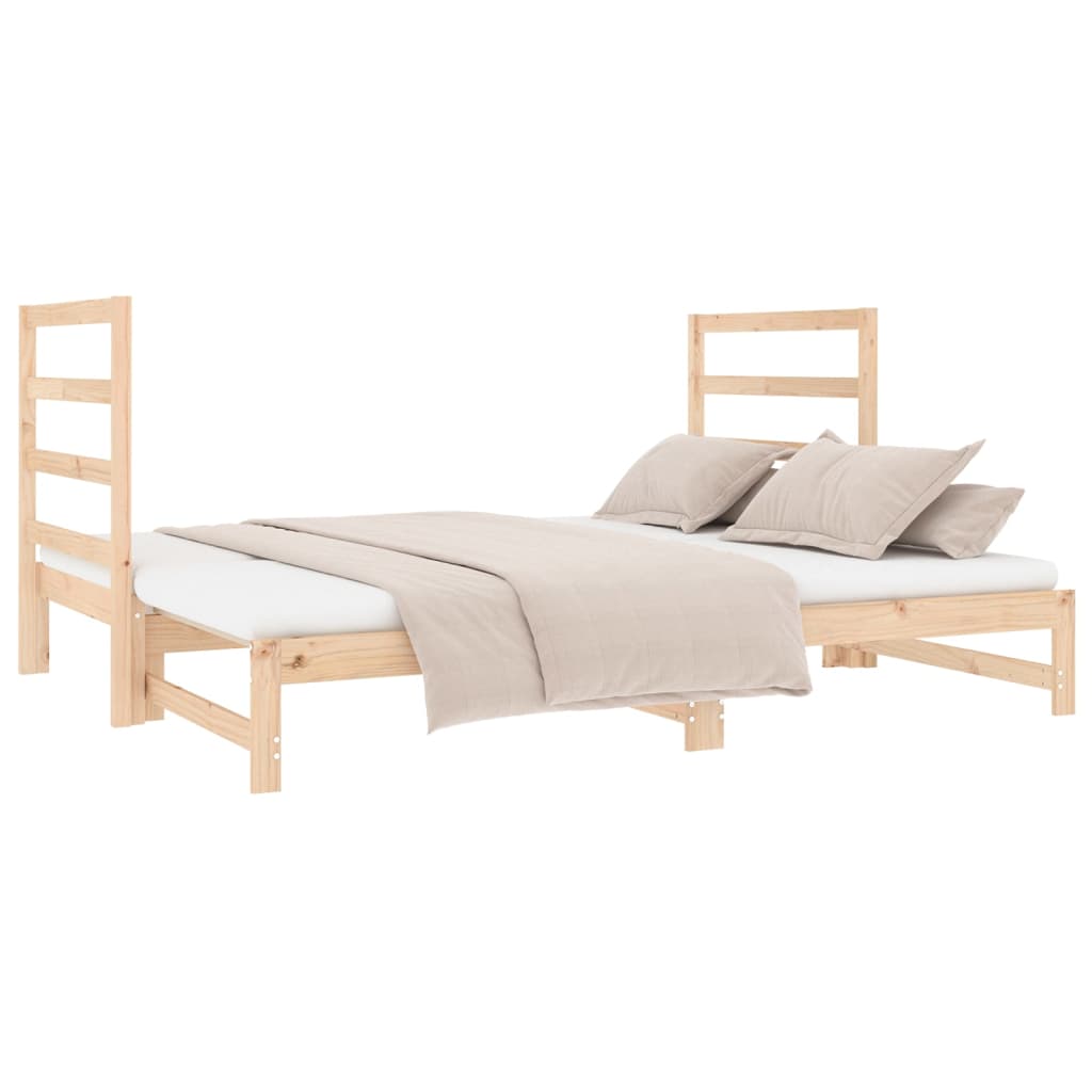 Dnevni ležaj na izvlačenje 2 x (90x190) cm od masivne borovine