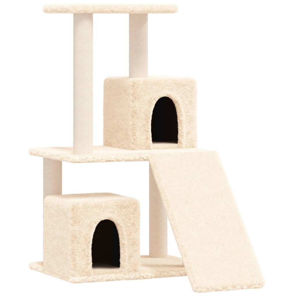 Penjalica za mačke sa stupovima za grebanje krem 82 cm