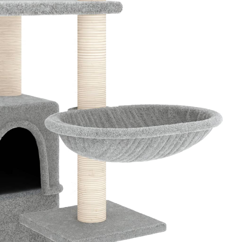 Penjalica za mačke sa stupovima za grebanje svjetlosiva 175 cm