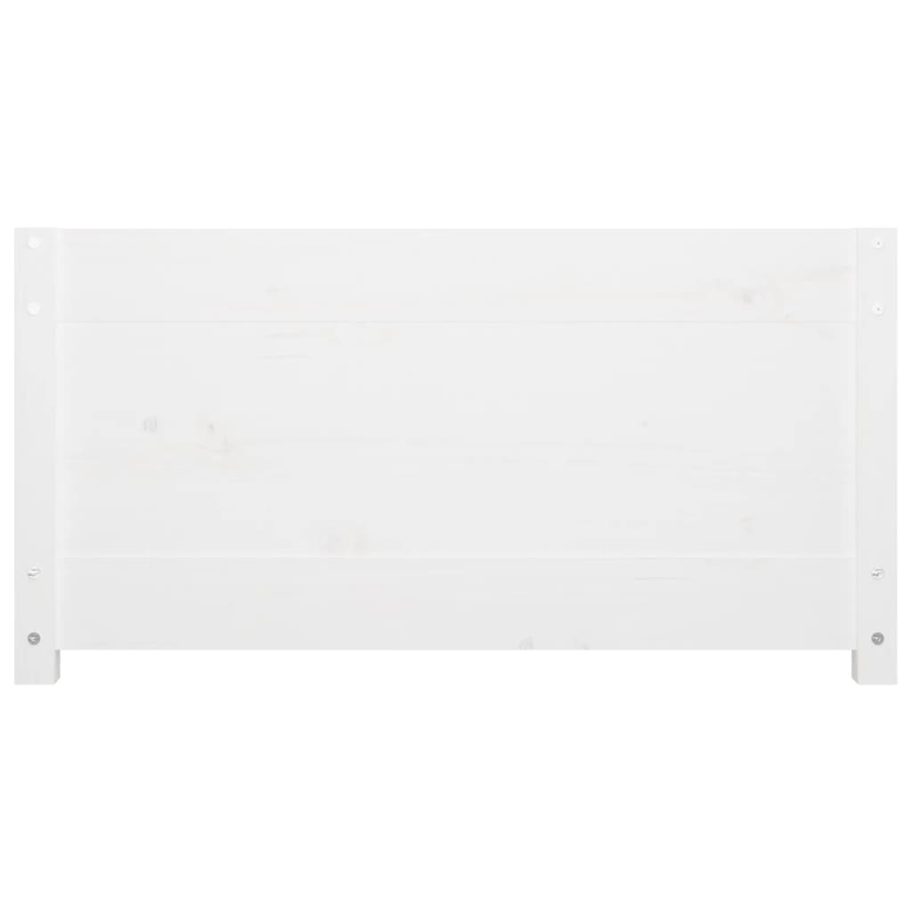 Dnevni krevet bez madraca bijeli 90 x 200 cm masivna borovina