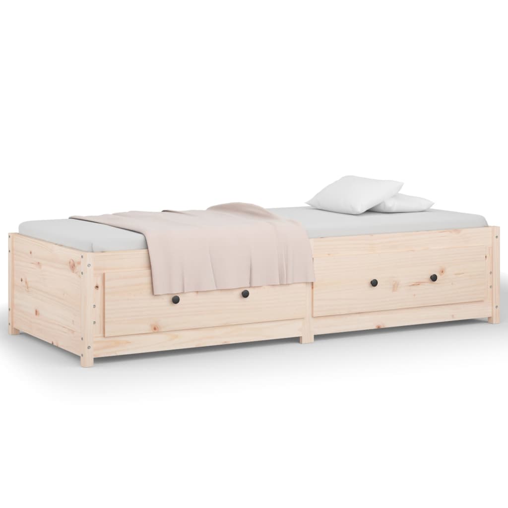Dnevni krevet 90 x 190 cm mali masivna borovina