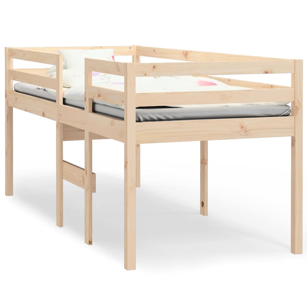 Visoki krevet 90 x 200 cm od masivne borovine