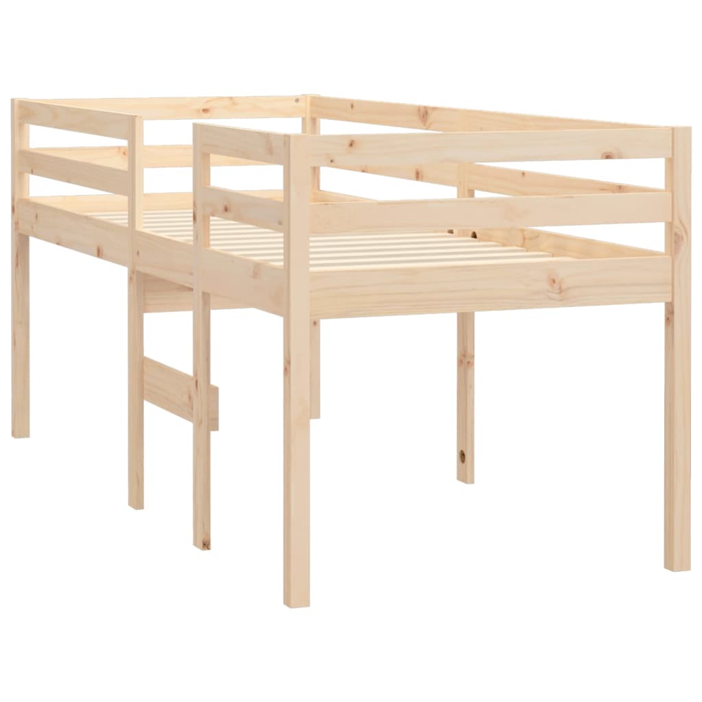 Visoki krevet 90 x 190 cm od masivne borovine