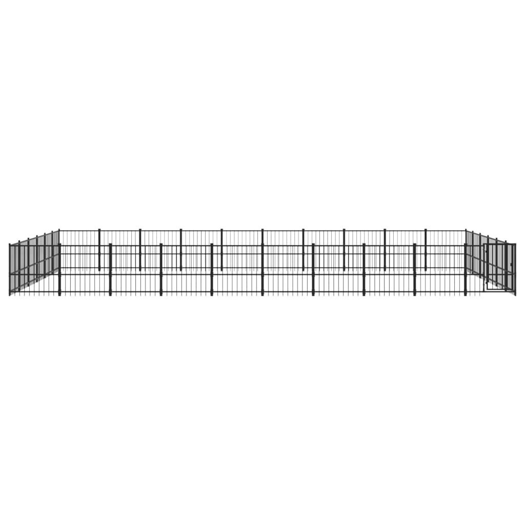 Vanjski kavez za pse čelični 56,45 m²
