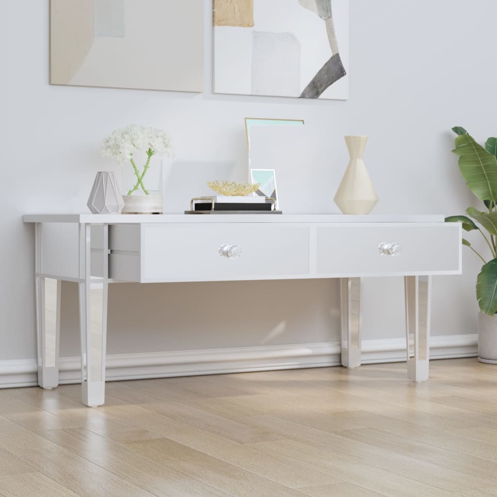 Zrcalni stolić za kavu 106x45x45 cm konstruirano drvo i staklo