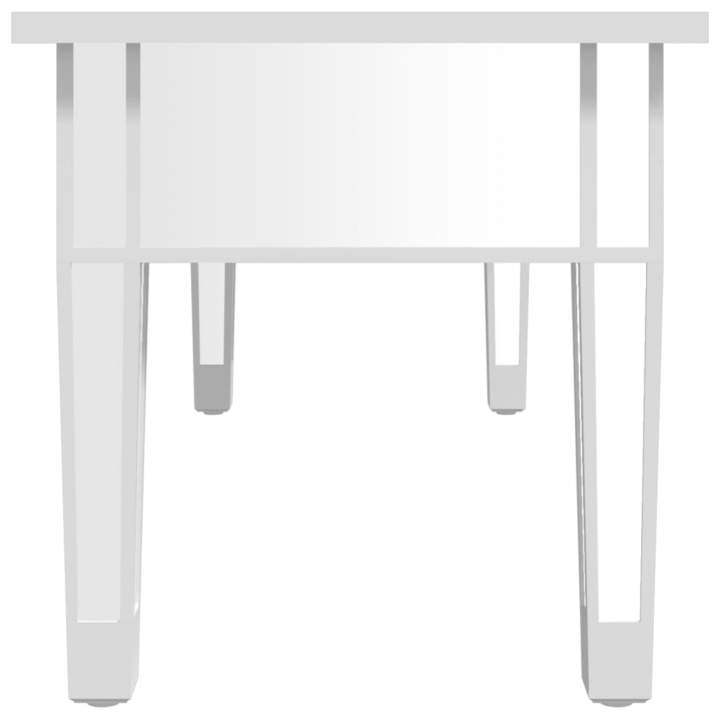 Zrcalni stolić za kavu 106x45x45 cm konstruirano drvo i staklo