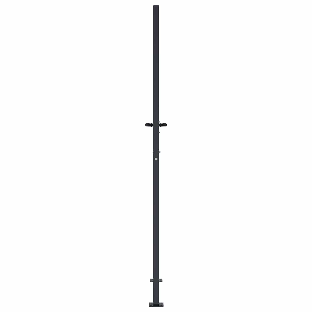 Vrtna vrata antracit 100x175 cm čelična dizajn stabla