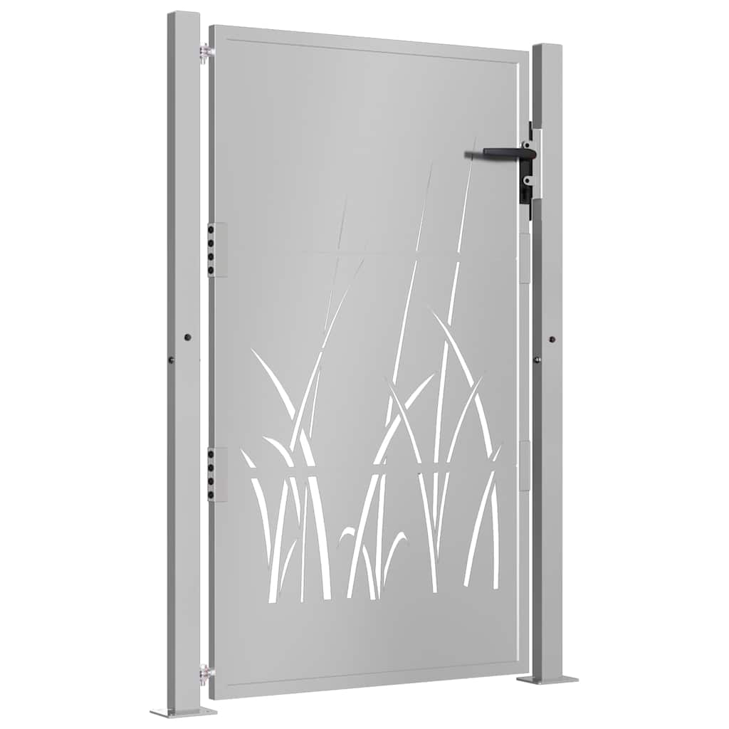 Vrtna vrata 100x125 cm Corten čelik dizajn trave