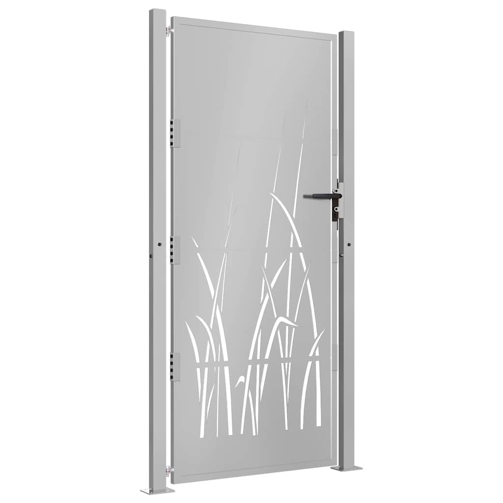Vrtna vrata 100x175 cm Corten čelik dizajn trave