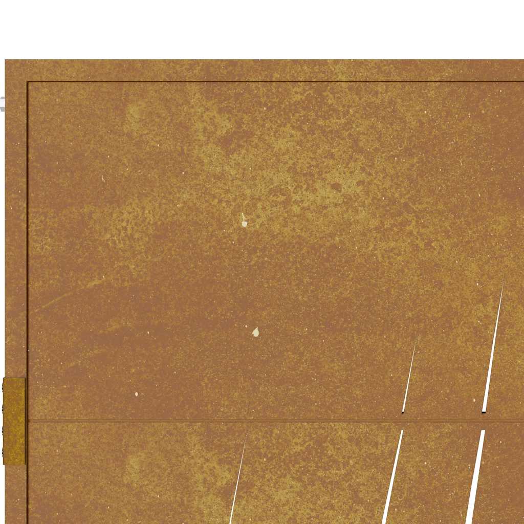 Vrtna vrata 100x200 cm Corten čelik dizajn trave