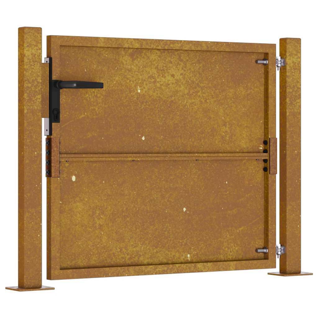 Vrtna vrata 100x75 cm Corten čelik