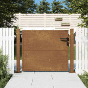 Vrtna vrata 100x75 cm Corten čelik