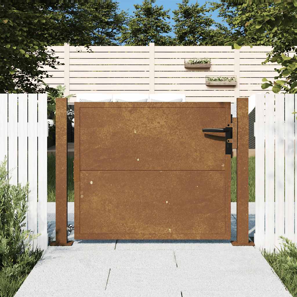 Vrtna vrata 100x75 cm Corten čelik