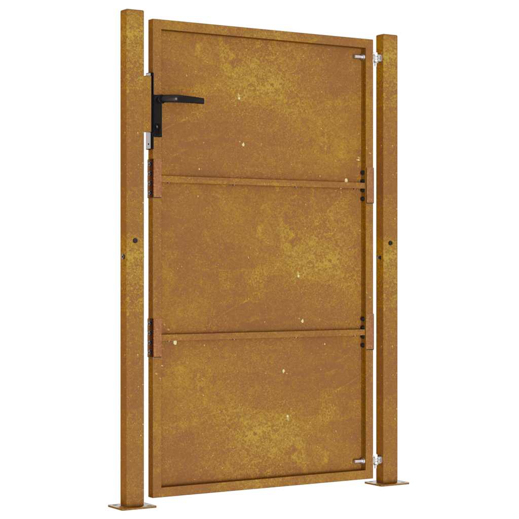 Vrtna vrata 100x125 cm Corten čelik