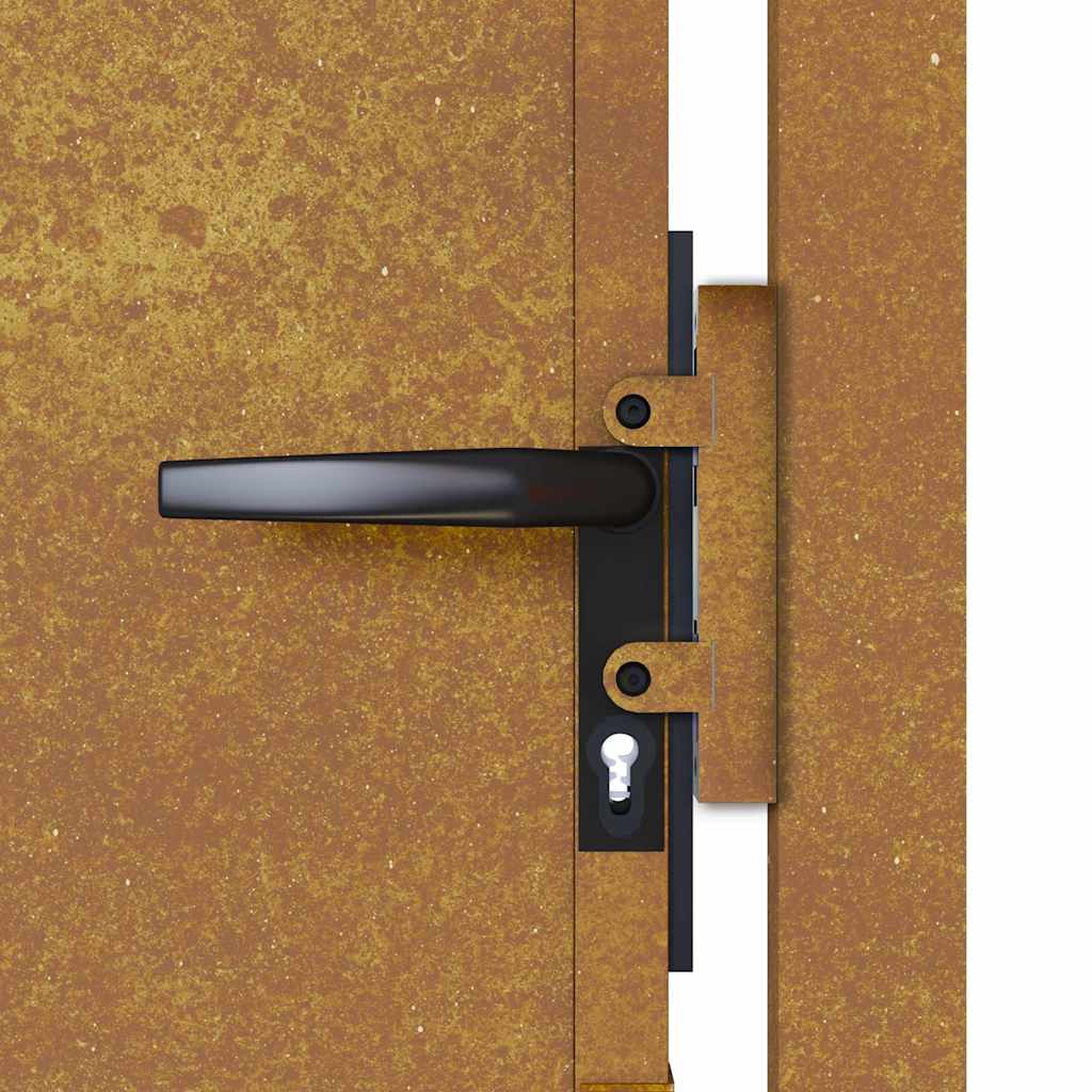 Vrtna vrata 100x125 cm Corten čelik