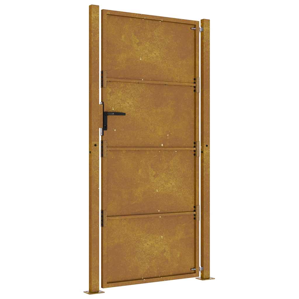 Vrtna vrata 100x175 cm Corten čelik