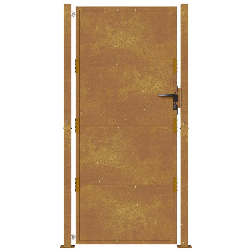 Vrtna vrata 100x200 cm Corten čelik