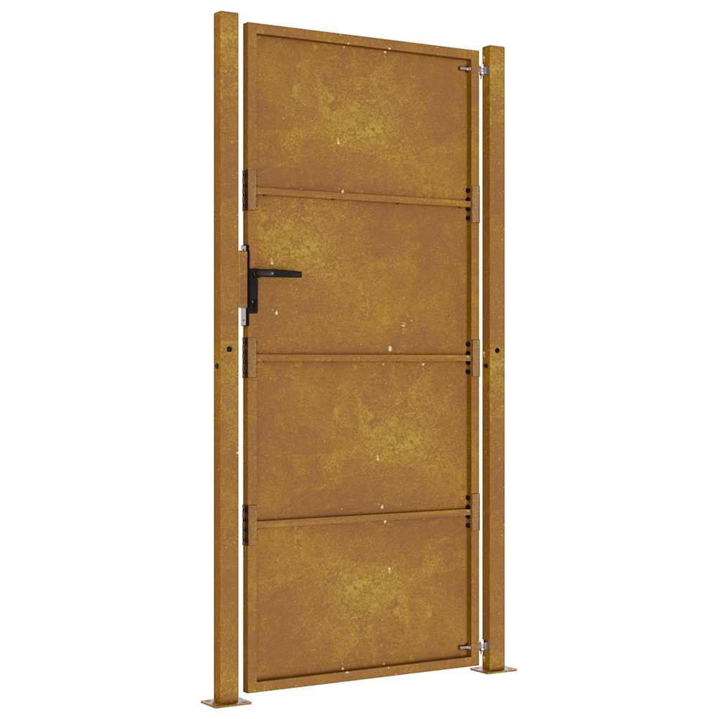 Vrtna vrata 100x200 cm Corten čelik