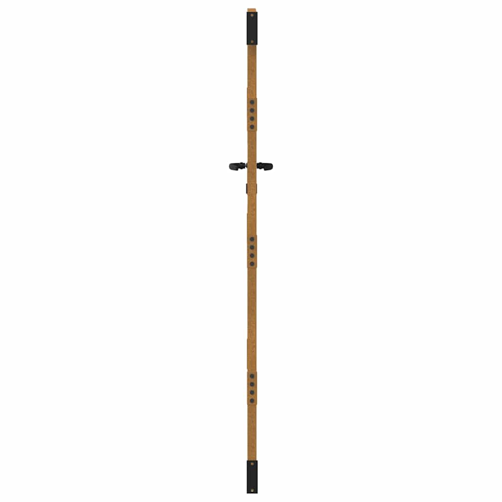 Vrtna vrata 85 x 175 cm od čelika COR-TEN s uzorkom stabla
