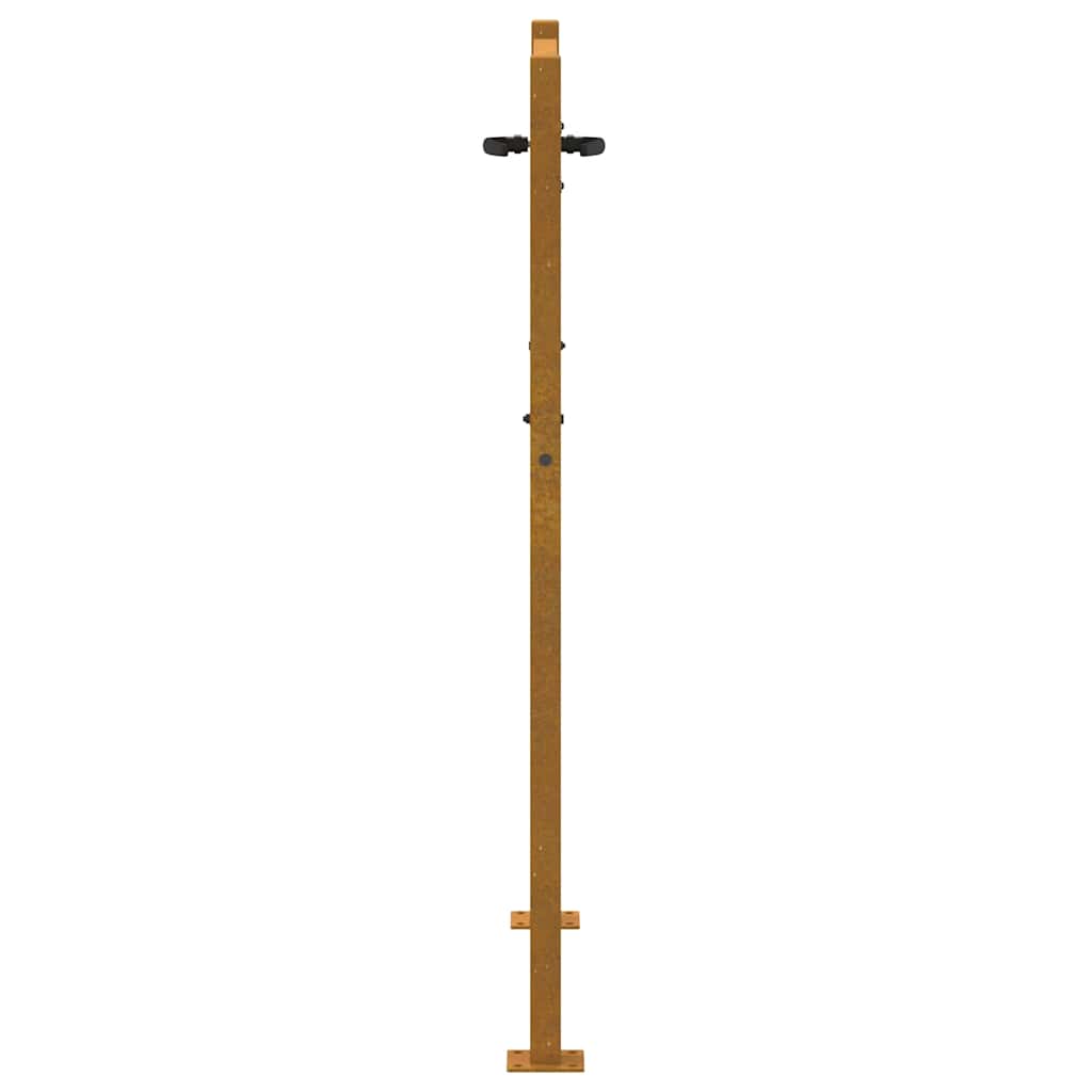 Vrtna vrata 100x125 cm Corten čelik Dizajn stabla