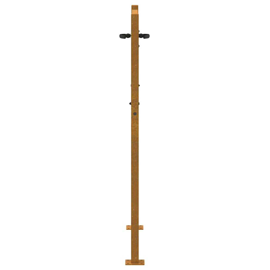 Vrtna vrata 100x150 cm Corten čelik Dizajn stabla