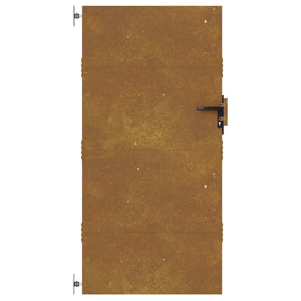 Vrtna vrata 85 x 200 cm od čelika COR-TEN