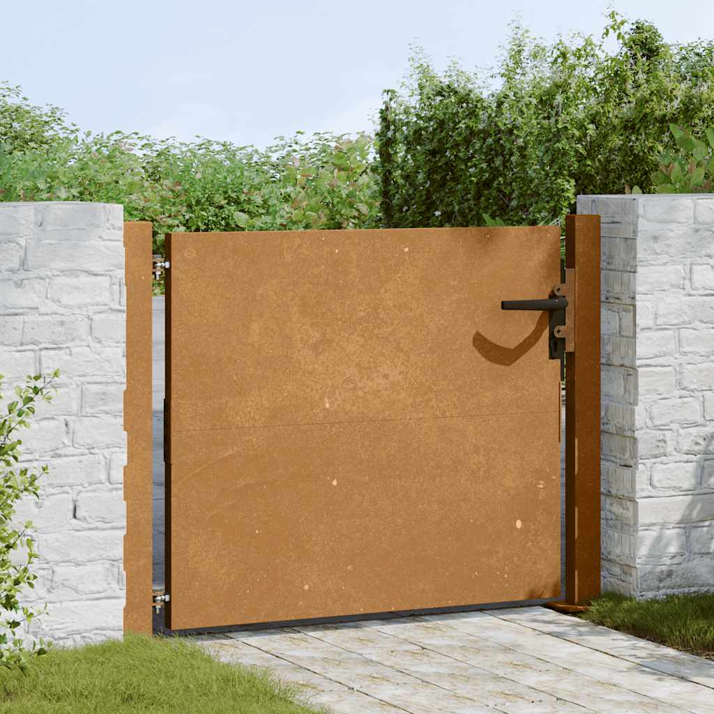 Vrtna vrata 100x75 cm Corten čelik