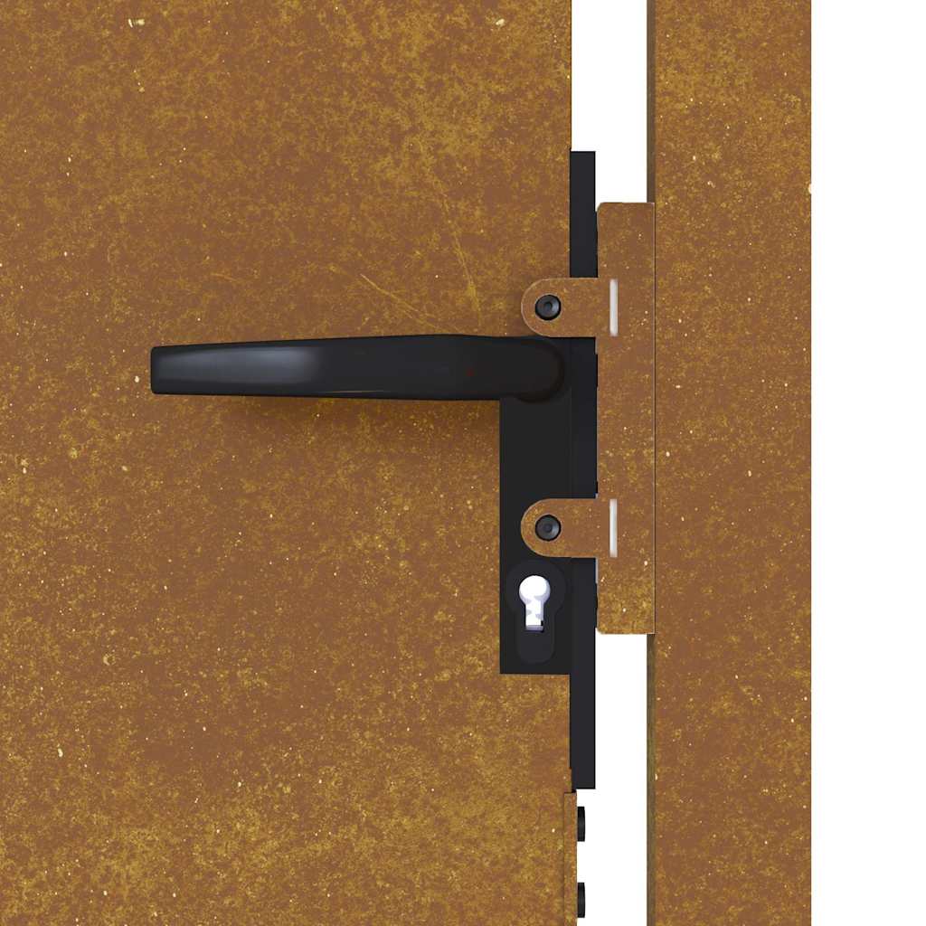 Vrtna vrata 100x75 cm Corten čelik