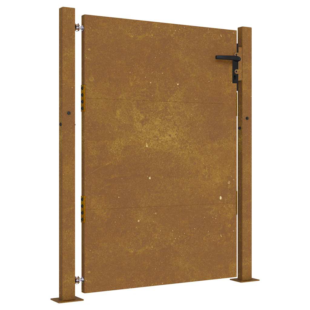 Vrtna vrata 100x125 cm Corten čelik