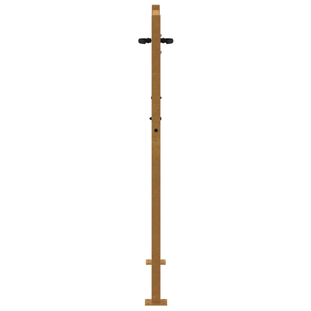 Vrtna vrata 100x125 cm Corten čelik