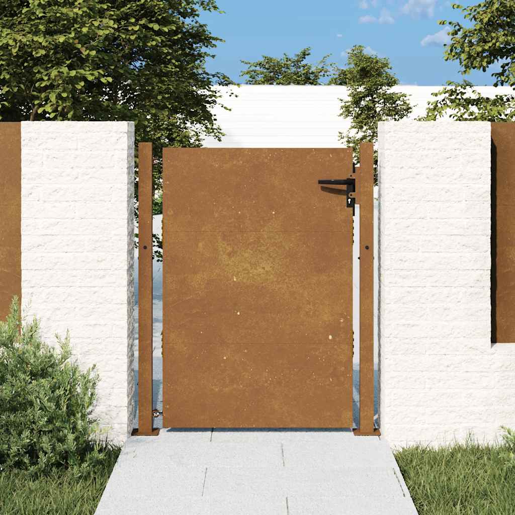 Vrtna vrata 100x150 cm Corten čelik