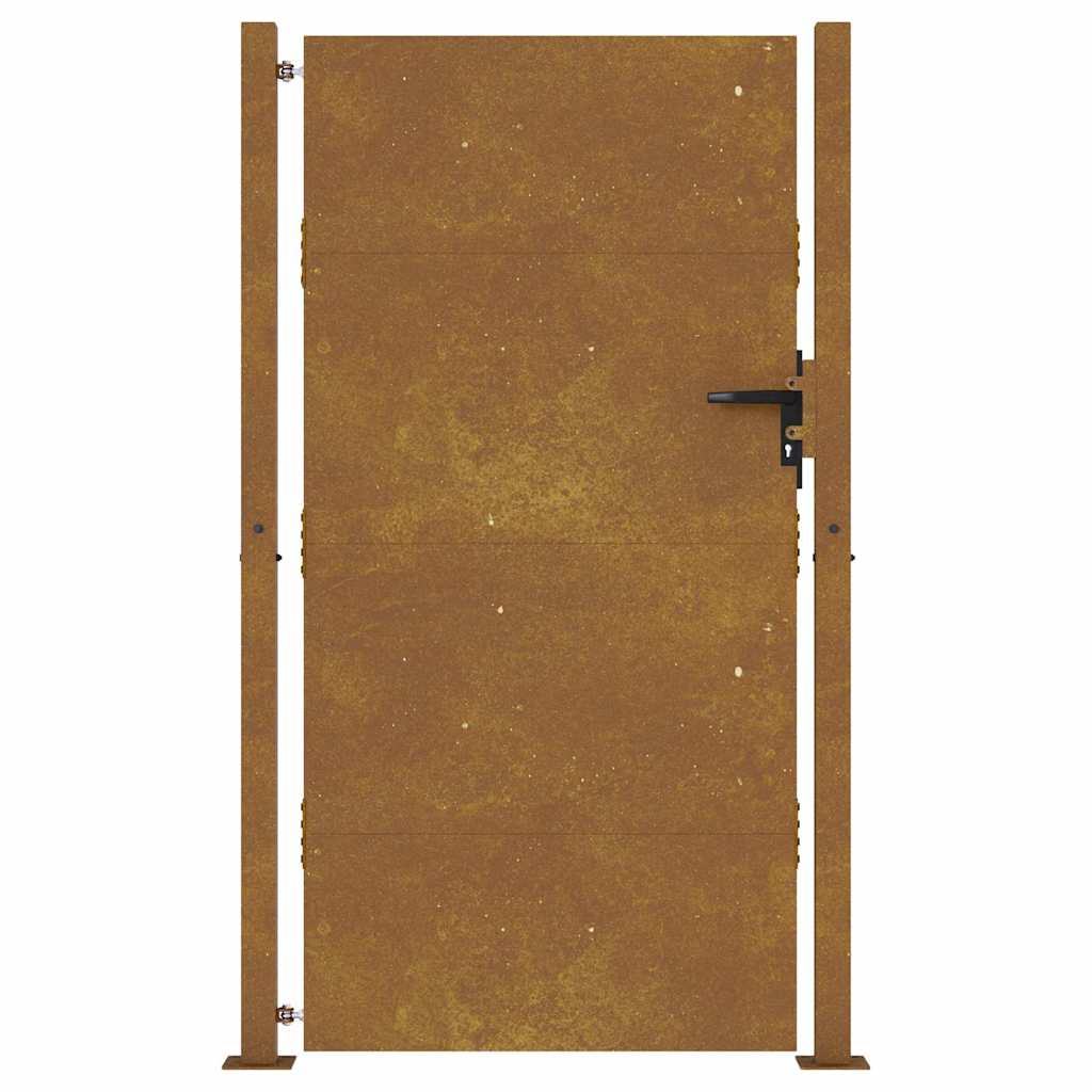 Vrtna vrata 100x200 cm Corten čelik