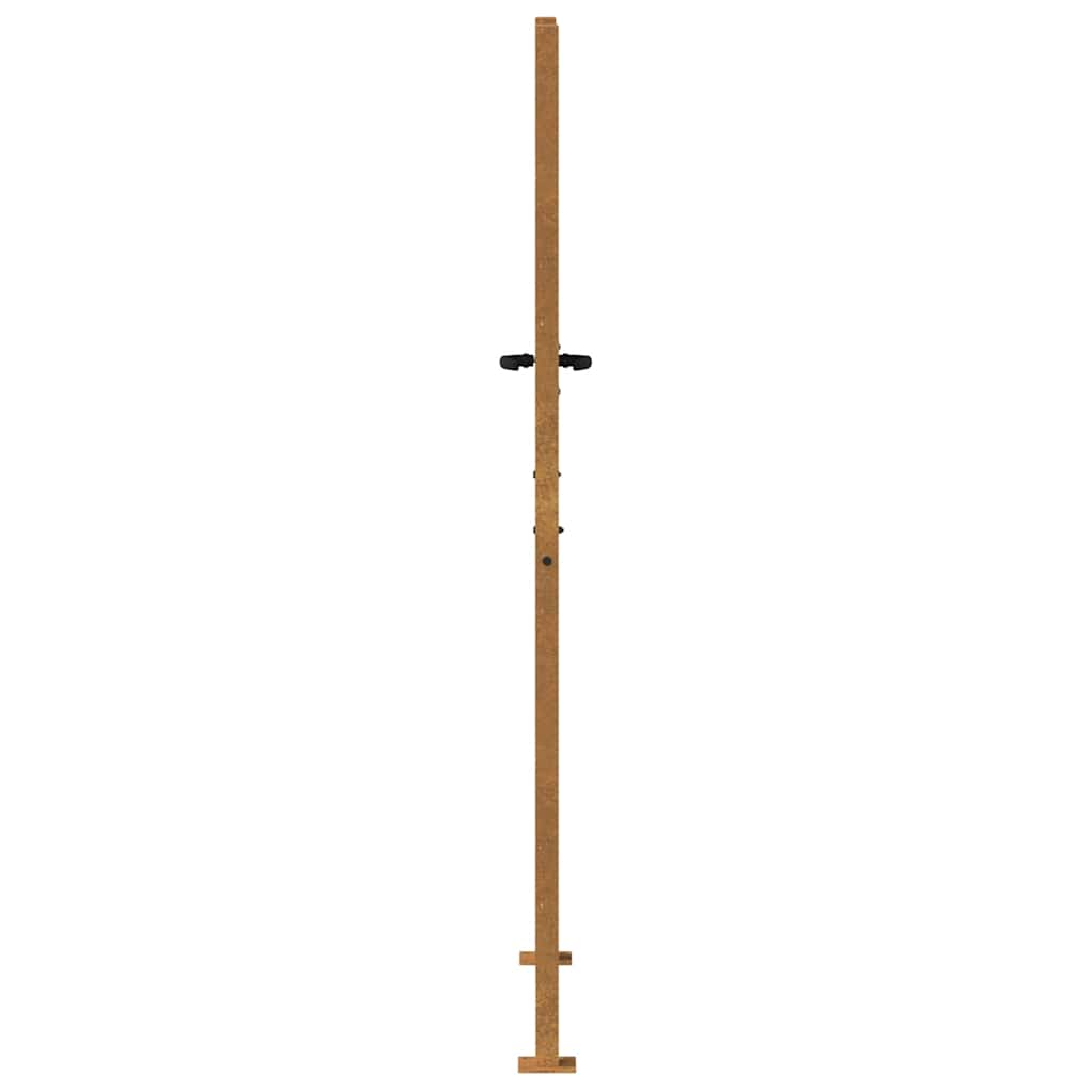 Vrtna vrata 100x200 cm Corten čelik