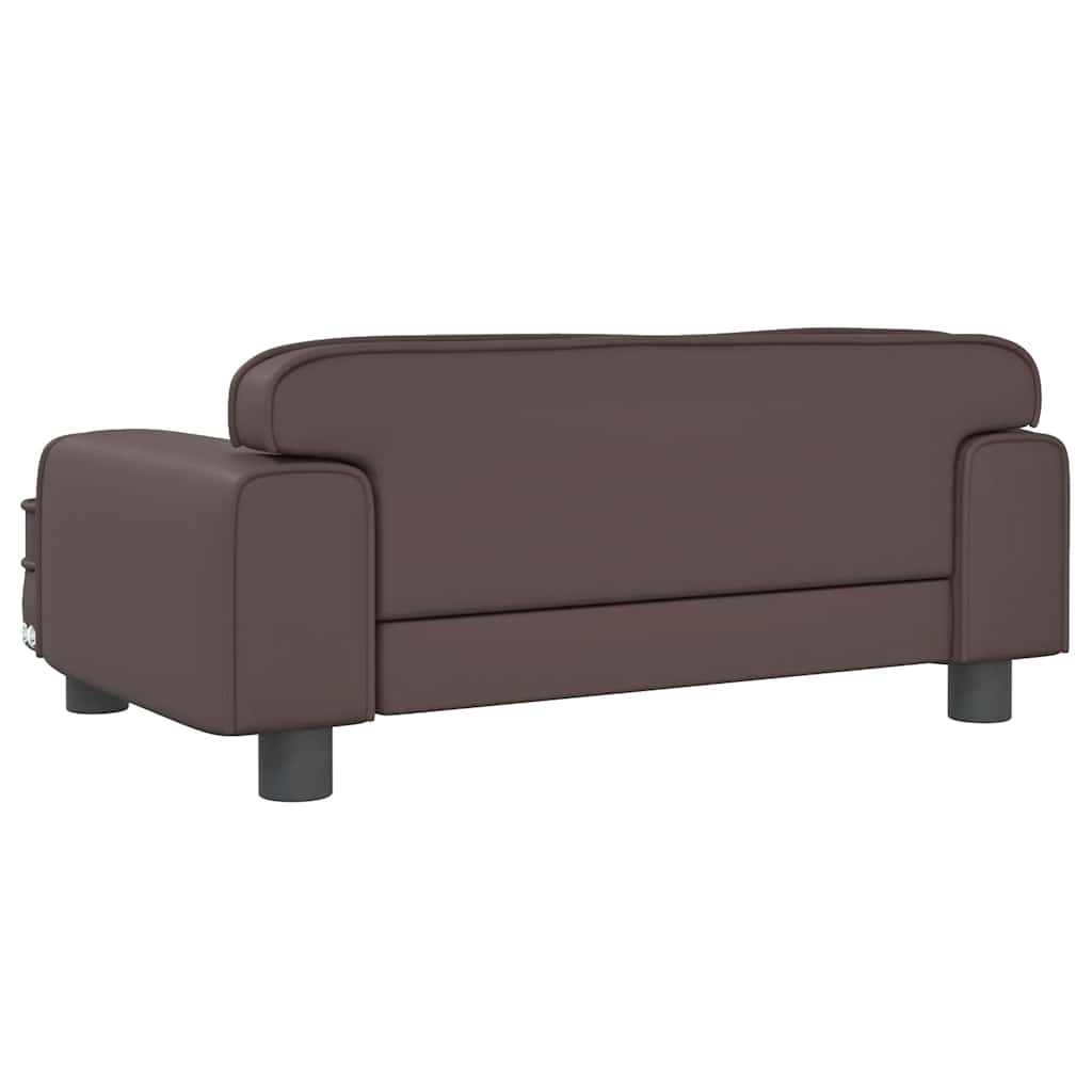 Krevet za pse smeđi 70 x 45 x 30 cm umjetne kože