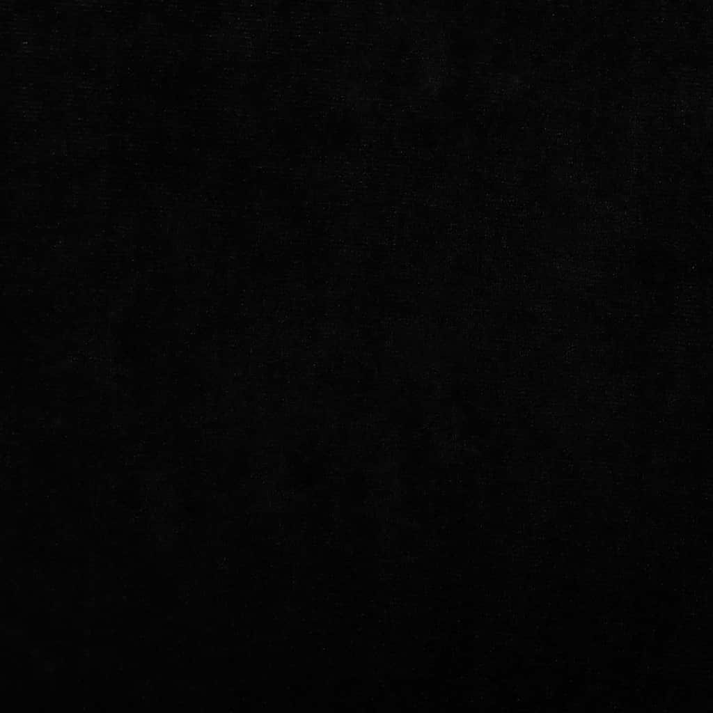 Krevet za pse crni 60 x 40 x 30 cm baršunasti