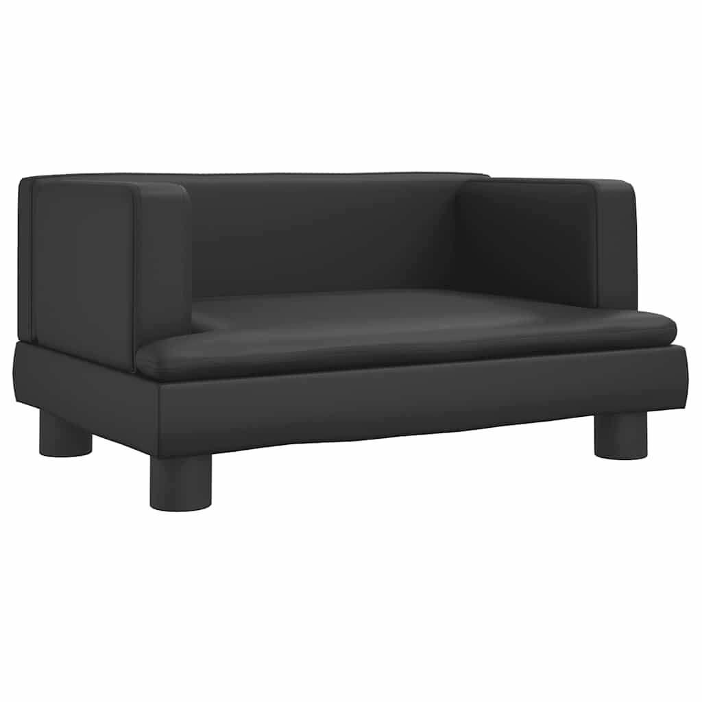 Krevet za pse crni 60 x 40 x 30 cm od umjetne kože