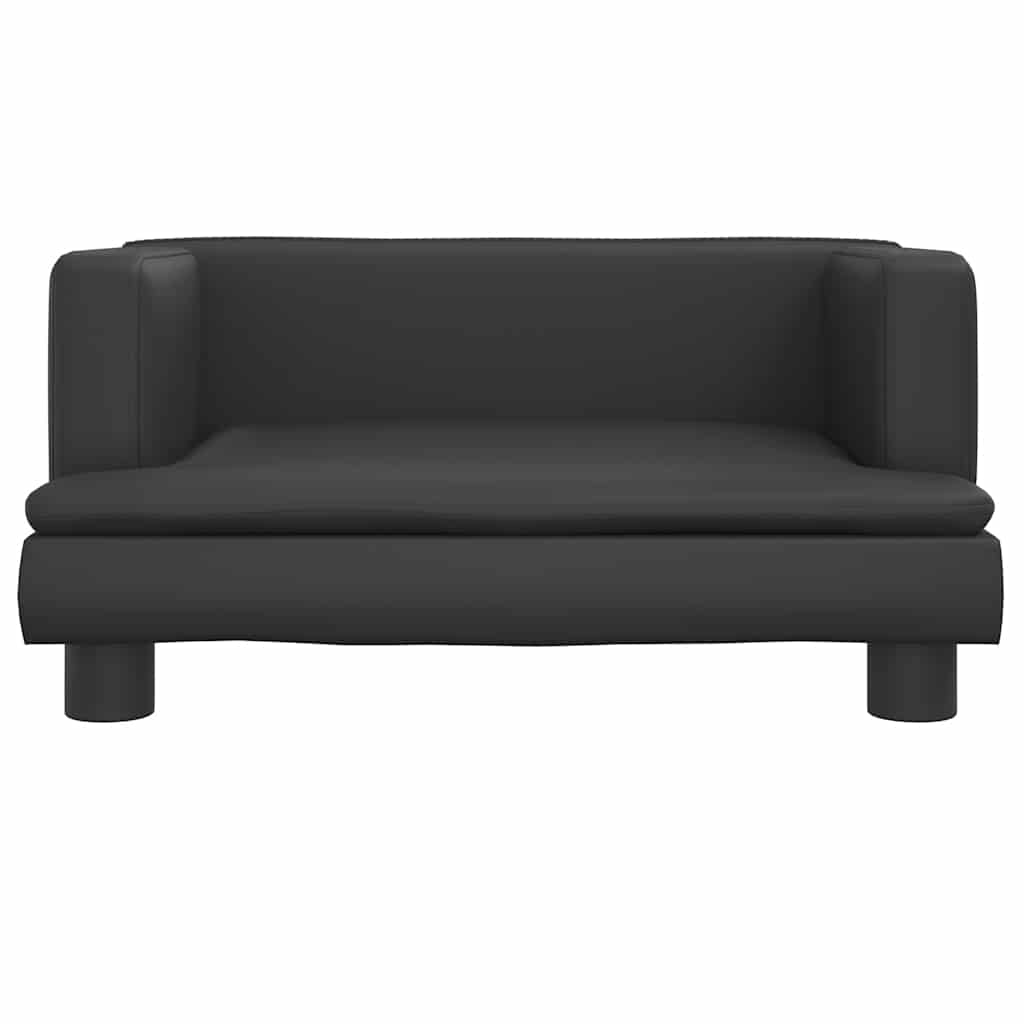 Krevet za pse crni 60 x 40 x 30 cm od umjetne kože