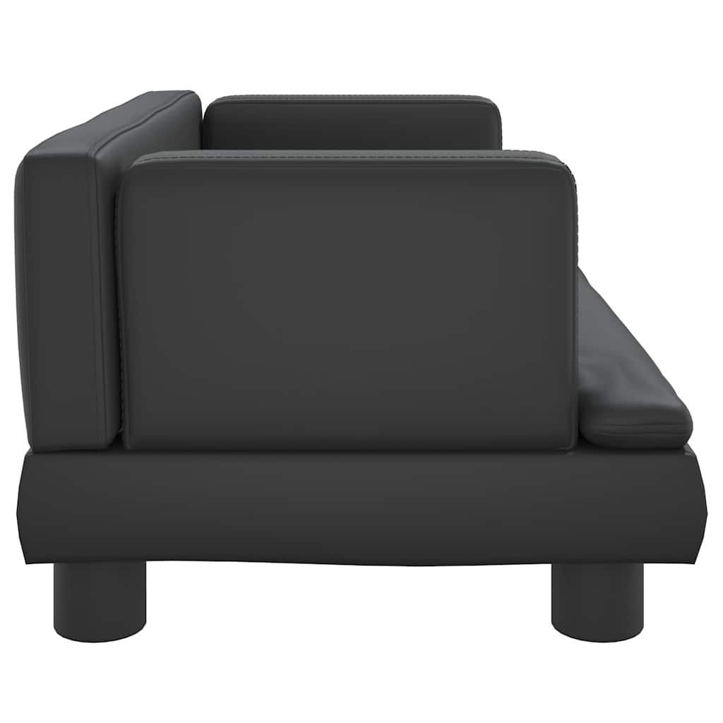 Krevet za pse crni 60 x 40 x 30 cm od umjetne kože