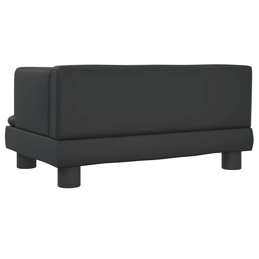 Krevet za pse crni 60 x 40 x 30 cm od umjetne kože